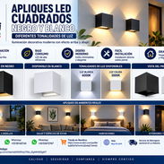 Aplique decorativo LED cuadrado arriba/abajo - Img 46700663