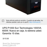 🔰Backup de 1000VA 600W nuevo en caja, con garantía de 15 días. - Img 54019973