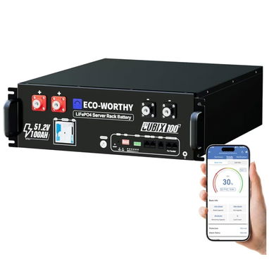 🔋☀️ BATERÍA INTELIGENTE ECO-WORTHY — LiFePO4 5.12 kWh ⚡🔋 - 2/3