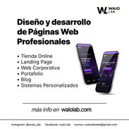 🚀WAIO LAB | Desarrollo de Páginas Web, Tienda Online, Landing Page y Sistemas Personalizados para tu negocio. - Img 55080621
