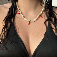 Collar perlas spicy pimientos ají verano - Img 56834201