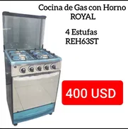Cocina de gas con horno Royal . 4 Estufas - Img 50155074