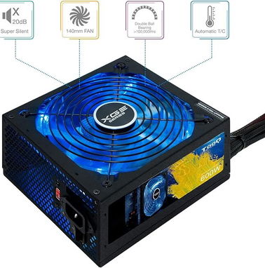 Fuente  Gaming 800W TooQ TQXGEII-800SAP PFC Activo, 60 amp Certificación 80 Plus Bronze 🧨🧨52815418 - Img 68431077