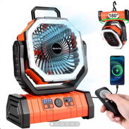 Ventilador Recargable-powerbank + lámpara-20000mAh-Nuevo - Img 50962314