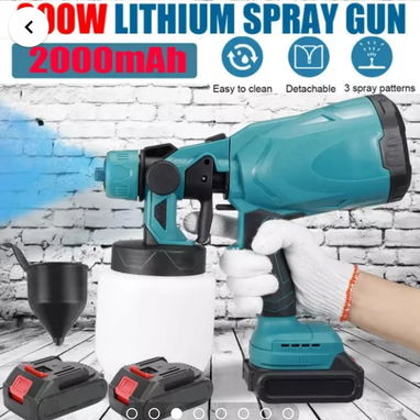 Pulverizador inalámbrico de pintura-con 2 baterías -nuevo - Img 116666552