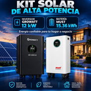 5500 USD Kit solar inversor Growat 12kw batería Must de 15kw 52493172 - Img 58348650