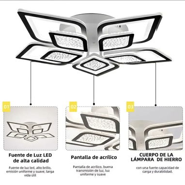 Lamparas bellas, varios tonos de luz. Con forma de flor y de anillos. Varios modelos - Img 123090845