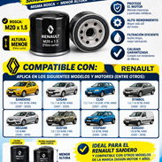 Filtro de aceite de Peugeot, Renault Sandero m20x1.5 de rosca de Peugeot y Renault todos los motores filtro alemán - Img 47528906