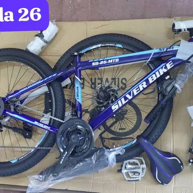 Bicicletas medida 26,torre,cambia platos y Manillas integrales Shimano,frenos de disco y amortiguacion nuevas en caja - Img 121118948