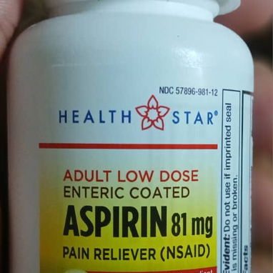 Aspirina 81 mg frasco con 36, 120 y 300 tabletas - 2/3