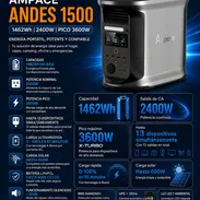 ⚡🔋 ESTACIÓN DE ENERGÍA PORTÁTIL AMPACE ANDES 1500 🔋⚡ - Img 56327171
