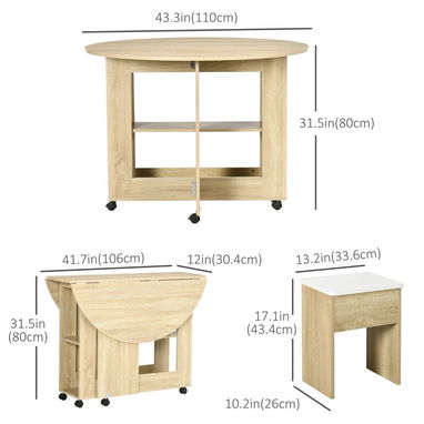 Juego de mesa de comedor de 5 piezas - Img 122169987