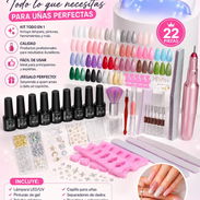 Kit completo para arreglo de uñas 💎 Lámpara de uñas con accesorios - Img 57711113