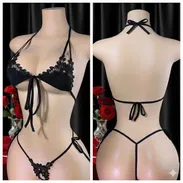 🖤 CONJUNTO SEXY DE 2 PIEZAS 🖤  Un diseño minimalista y elegante que realza tu figura con delicados detalles de encaje - Img 56598274