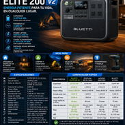 🔋 BLUETTI ELITE 200 V2 (2073Wh) - PLANTA ELÉCTRICA PORTÁTIL - 2600W - Img 57507982
