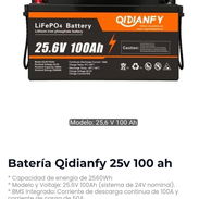 Bateria Qidianfy 25v 100ah 2560wh - Img 57758954