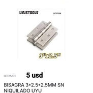 Bisagra niquelada de 3" x 2.5" - Img 57976900