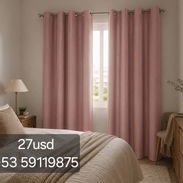 2 Cortinas Blackout Lisas 137x228 cm — Bloquea 90% Luz - Img 56227329