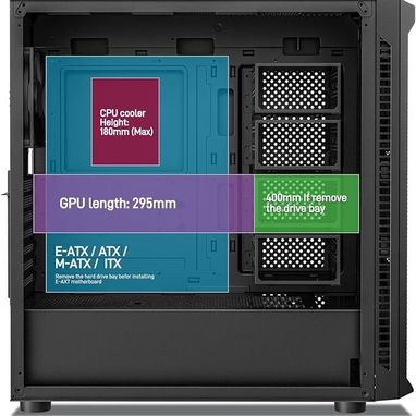 Chasis DARKROCK Classico Max Storage Master FULLTOWER para 10 hdd 3,5" y 3 SSD de 2,5 y 4 fanes new 52815418 - Img 111672079