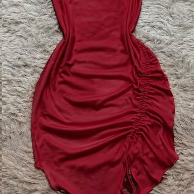 Vestidos cortos conrrugados tope - 3/4