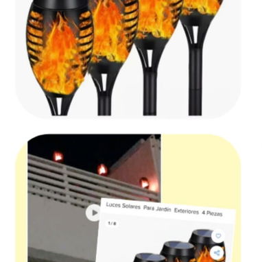 Kit de 4 lámparas de jardín con cargador solar - 2/3