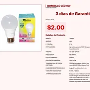 Tu mejor compra es este Bombillo LED 9W hoy mismo por 2 USD VPT#-0052 - Img 55250246