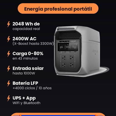 🔥Llama al 📲52739071 https://wa.me/52739071 ECOFLOW DELTA 3 CLASSIC  SOLO POR POCOS DIAS $750 USD   ESTACIÓN DE ENERGÍA - Img 125051590