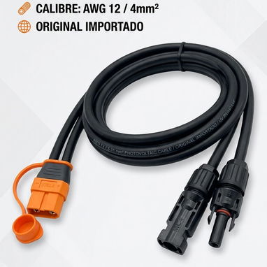 Cable de estacion de energía a panel solar 7.5 metros - 4/6