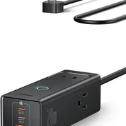 Regleta Baseus PD20W Con 3 Tomas AC + 3 Puertos USB Carga Rápida GaN 20W Para Hogar u Oficina 🔌⚡ Envío Disponible - Img 52770457