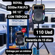 BOCINA BLUETOOTH ROYAL 5000w P.M.P.O DE 12" CON TRÍPODE, Garantía de 15 días, Entrega por un mínimo costo adicional - Img 54733017