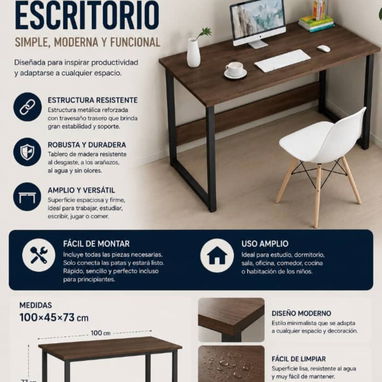 Silla de oficina (fijas, giratorias, ejecutivas) y mesas de oficina (buró de escritorio) - 9/10