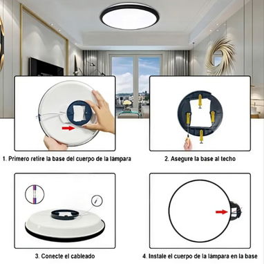 Lámpara LED de techo redonda - 3/3