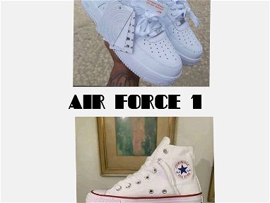 Tenis Nike Air Force 1 originales blancos y Converse - Img main-image-45843180