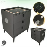 Mesitas de noche de 3 gavetas inteligentes importadas nuevas en caja - Img 57882371