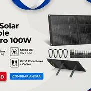 MARBERO Panel Solar Portátil de 100W ,con USB y Salida DC de 18V (10 Conectores) 23% de Eficiencia de Conversión IP68 - Img 57945880