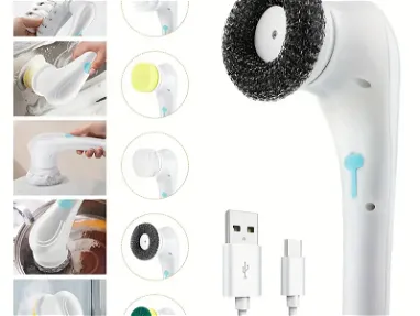 🌟 Cepillo de limpieza electrico con 3 cabezales --- Humificador + 6 esencias - Img main-image