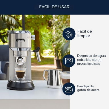 Cafetera Delonghi Mod. DEDICA (EC685M) Máquina de expresso automática 15BAR 110V/60Hz DEPÓSITO DE AGUA Y BRAZO ESPUMANTE - Img 124671118