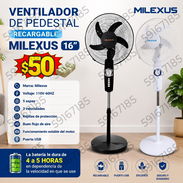 GANGA VENTILADOR MILEXUS RECARGABLE - Img 55371640