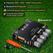 SISTEMA D' AUDIO AMPLIFICADO CON BLUETOOTH INTEGRADO 5.2 CLASE D NUEVOS PARA MEJORAR GRANDEMENTE TODO SU AUDIO🔊‼️🔊 Con - Img 55907211