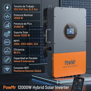 Inversor Hibrido PowMr de 12 000w y 48V - Img 56543694