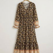 Vestido Maxi "Boho-Chic" – Estampado Floral Vintage 25 - Img 56960833
