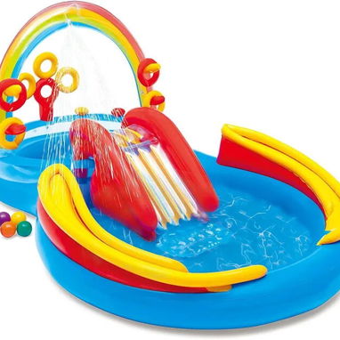 Piscina Inflable con Tobogán   Dimensión 2.97mx1.93m x1.35m 9'9"x 6'4"x 4'5"  175 usd - 2/2