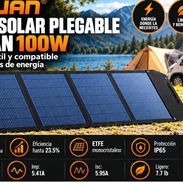 PANEL SOLAR PLEGABLE LVYUAN 1OOW Ligero, portátil y compatible con estaciones de energía - Img 57834907