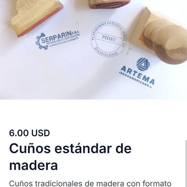 CUÑOS DE MADERA GAFETES PLACAS IMANTADAS PARA MÉDICOS PERSONALIZADOS - 5/6