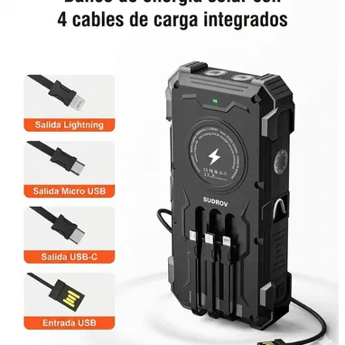 🔋 POWER BANK SOLAR 42800mAh (NUEVA) - Img 119901757