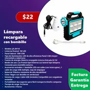 Lámpara recargable con bombillo - Img 55634961