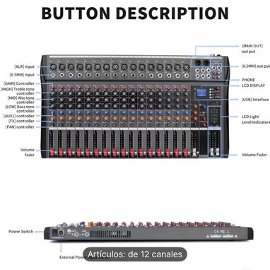Consola mezcladora de aidio - Img 119236295
