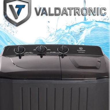 LAVADORA SEMI AUTOMÁTICA DE 7KG Valdatronic (color gris) Precio 175 usd con transporte y 1 mes de garantía 🚗✅ - Img 126219221