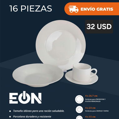 Juego de vajilla 16 piezas - 2/2