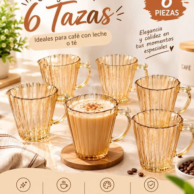 Set de 6 tazas para café con leche - 2/2